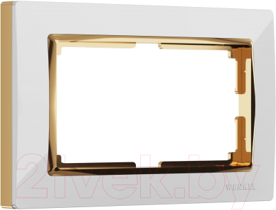 Рамка для выключателя Werkel Snabb W0081933 (белый/золото)