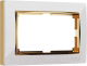 Рамка для выключателя Werkel Snabb W0081933 (белый/золото) - 