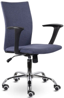 Кресло офисное UTFC Бэрри М-902 Ср (Moderno 07/синий/хром) - 