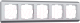 Рамка для выключателя Werkel Stream W0052106 (серебряный) - 