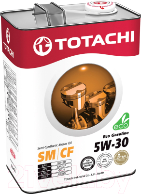 Изображение товара Моторное масло Totachi Eco Gasoline 5W30 SN/CF GF-5 / 4562374690356 (4л)