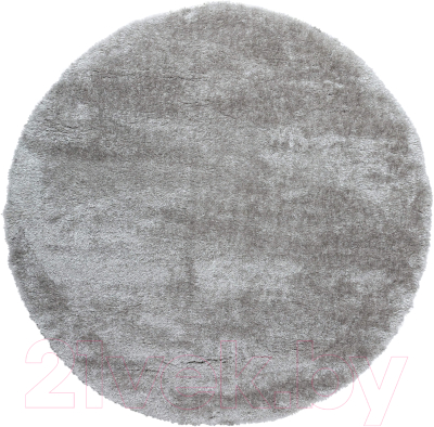 Коврик Radjab Carpet Паффи Шагги Круг P001A / 6336RK (1.2x1.2, Grey)