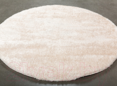 Коврик Radjab Carpet Паффи Шагги Круг P001A / 6554RK (0.8x0.8, Beige)