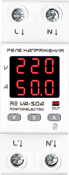 Реле напряжения Rostok Elektro V-50А RE / 46-244