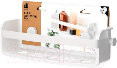 Полка для ванной Umbra Flex Adhesive 1021300-660 (белый)