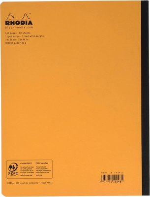 Записная книжка Rhodia Classic / 119248C (80л, оранжевый)