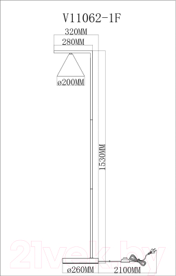 Торшер Moderli Omaha / V11062-1F