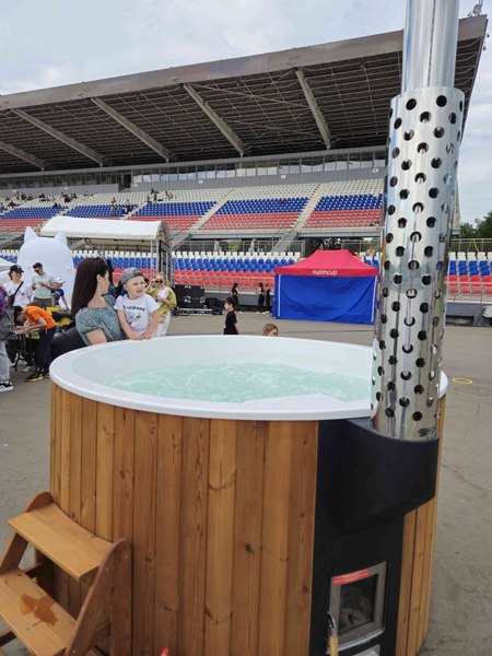Купель Polarspa Elite термососна 200 (с хромотерапией и утеплением композитной чаши)