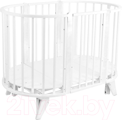 Детская кроватка СКВ 106001 (белый/белый)