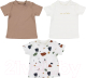 Набор футболок для малышей Rant Mosaic / 4675/1 (р.68, бежевый) - 