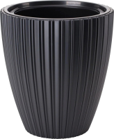 Кашпо Formplastic Mika / FP-5090-084  (глубокий черный) - 