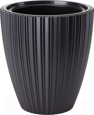 Вазон Formplastic Mika / FP-5090-084  (глубокий черный)