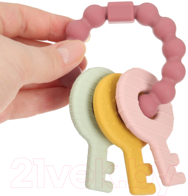 Прорезыватель для зубов Mum&Baby Ключики / 9912650 (розовый)