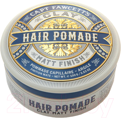 Глина для укладки волос Captain Fawcett Matt Clay Pomade (100мл)