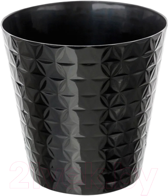 Кашпо Formplastic Diament Petit / FP-3760-015 (черный)