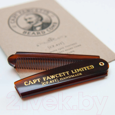 Расческа для бороды Captain Fawcett Folding Pocket Beard Comb CF.82T складная