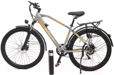 Электровелосипед Smart Balance City 27.5 (серебристо-оранжевый)