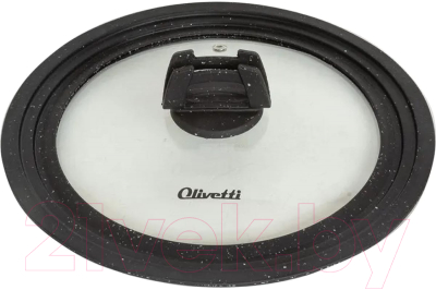 Крышка стеклянная Olivetti GLU124 (black marble)