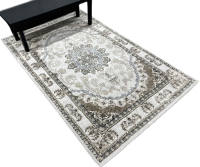 Коврик Radjab Carpet Дженезис Прямоугольник 05368C / 10330RK (0.8x1.5, Grey/Vizon) - 