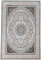 Коврик Radjab Carpet Дженезис Прямоугольник 05371B / 10355RK (0.8x1.5, Grey/Grey) - 