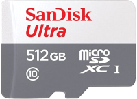 Карта памяти SanDisk Micro SDXC 512GB UHS-I (SDSQUNR-512G-GN3MN) - 
