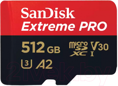 Карта памяти SanDisk Micro SDXC 512GB UHS-1 (SDSQXCD-512G-GN6MA)
