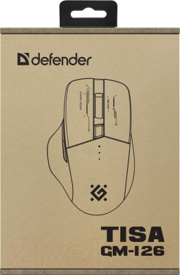 Мышь Defender Tisa GM-126 / 52126 (белый/синий)