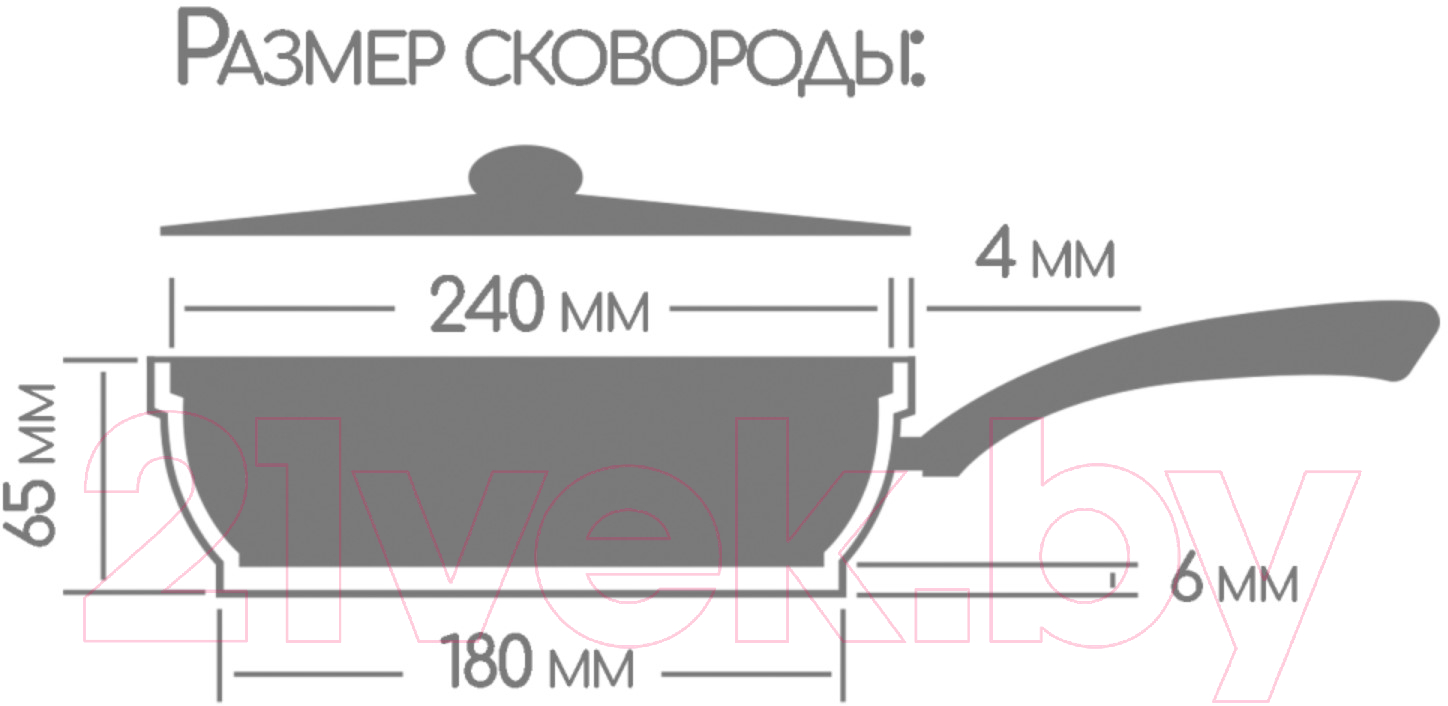 Сковорода Горница Гранит с2451аг