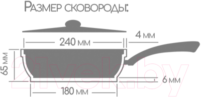 Сковорода Горница Гранит с2454аг