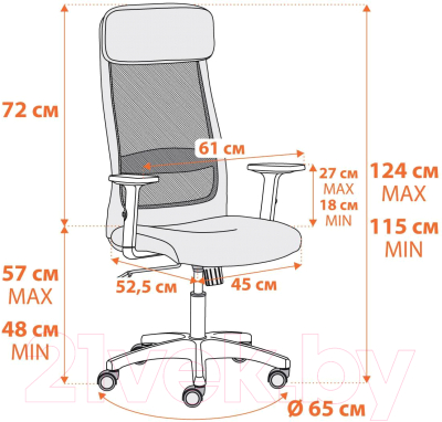 Кресло офисное Tetchair Profit (серый)