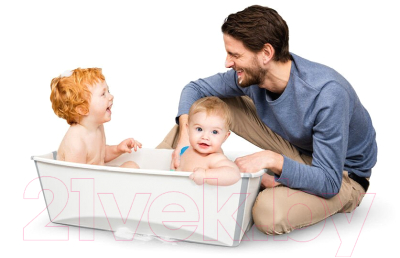 Ванночка детская Stokke Flexi Bath Макси Transparent (White)
