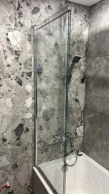 Стеклянная шторка для ванны Adema НФА 612 (прозрачное стекло)