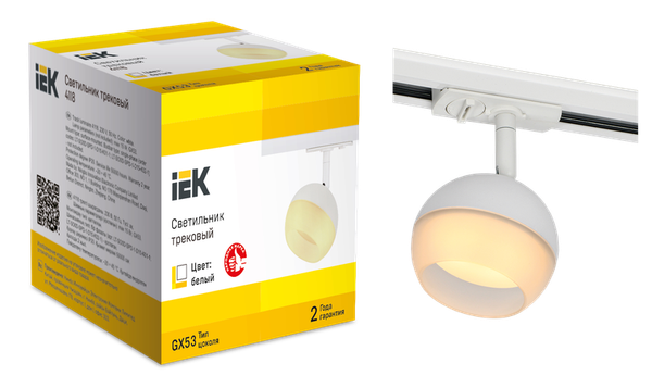 Трековый светильник IEK LT-USB0-4118-GX53-1-K01