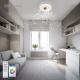 Миниатюра изображения товара Светильник Estares Music Rgb 25W R-APP-260-WHITE/CHROME-220-IP20