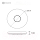 Миниатюра изображения товара Светильник Estares Music Rgb 25W R-APP-260-WHITE/CHROME-220-IP20
