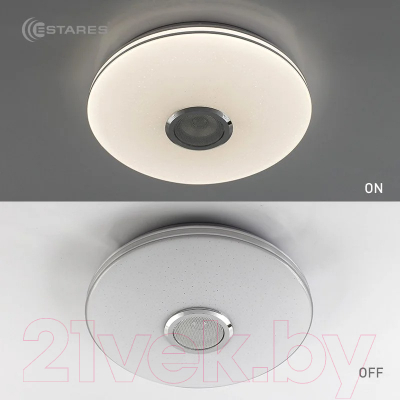 Потолочный светильник Estares Music Rgb 40W R-APP-330-WHITE/CHROME-220-IP20