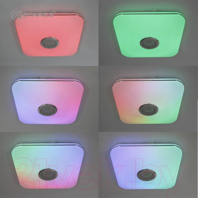 Потолочный светильник Estares Music Rgb 40W S-APP-330-WHITE/CHROME-220-IP20