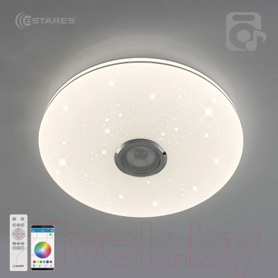 Потолочный светильник Estares Music Rgb 60W R-APP-390-WHITE/CHROME-220-IP20