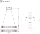 Миниатюра изображения товара Люстра Estares Sofia 100W R-APP-500x1100-CHROME/CLEAR-220-IP20_Ч