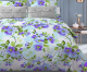 Комплект постельного белья Бояртекс №086 Яблоневый цвет Вид 4 1.5сп (бязь, голубой) - 