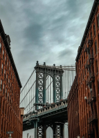 Картина на стекле Stamprint Мост Манхэттена ST040 (50x70) - 