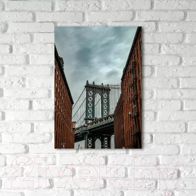 Картина на стекле Stamprint Мост Манхэттена ST040 (50x70)