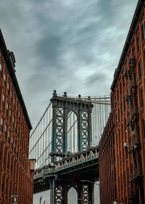 Картина на стекле Stamprint Мост Манхэттена ST040 (50x70)
