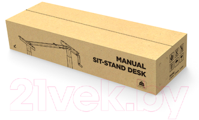 Подстолье Ergosmart Manual Desk Compact FR (черный)
