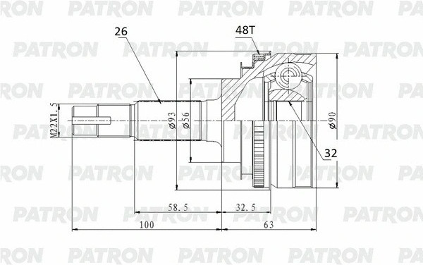 ШРУС Patron PCV2159