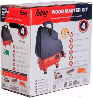 Воздушный компрессор Fubag Wood Master Kit  (646035)