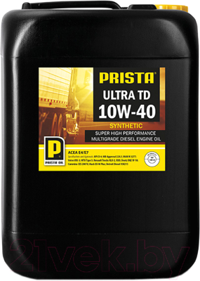 Моторное масло Prista Ultra TD 10W40 / P061745 (10л)