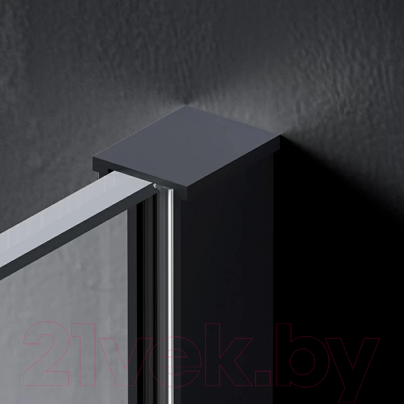 Душевая стенка AM.PM Func 110x200 / W84WI-110-F1-BTE (черный/прозрачное стекло) — фото 3