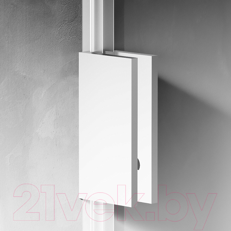 Душевая стенка AM.PM X-Joy 100x195 / W94WI-100-F1-MTE (хром матовый/прозрачное стекло) — фото 4