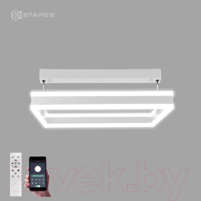 Потолочный светильник Estares Stella 100WS-APP-500x500x1200-WHITE/WHITE-220-IP20